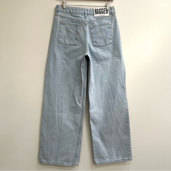 The Ragged Priest Light Wash Release Wide Leg Jean Baggy Casual Streetwear 26 - Picture 3 of 11